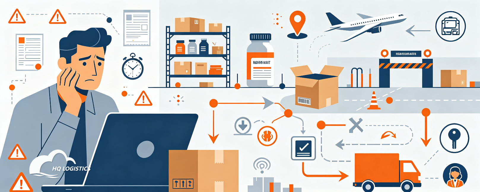 The Challenges.png Shopify supplement fulfillment, EU supplement shipping, health supplement logistics, IOSS shipping, supplement customs clearance, Shopify EU fulfillment, sensitive goods shipping, 3PL fulfillment, cross-border fulfillment, Shopify logistics partner