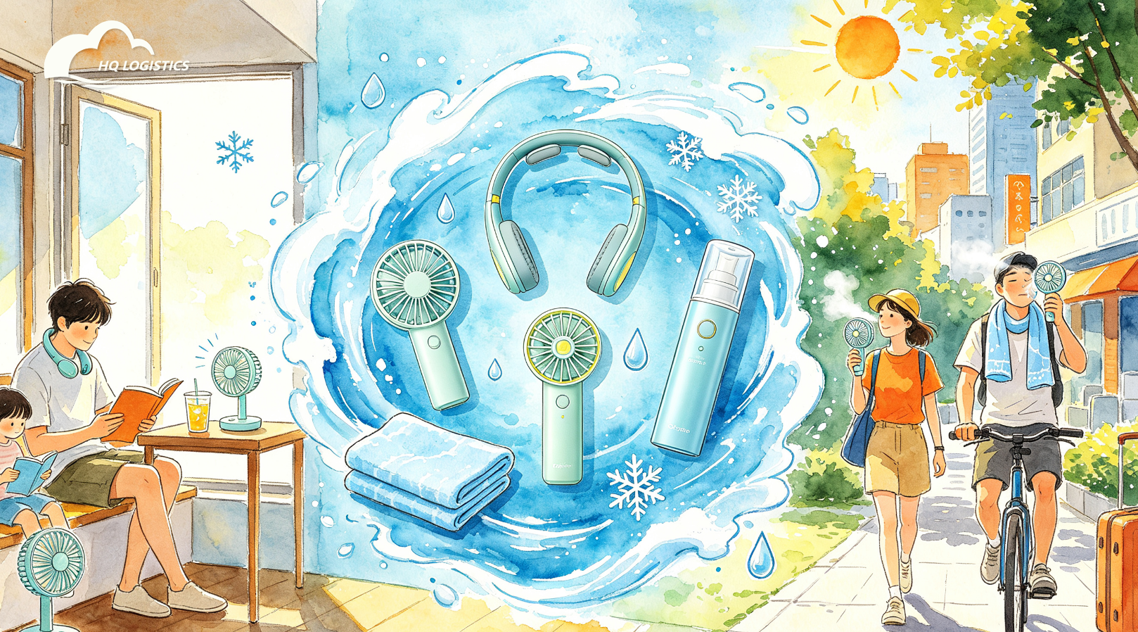 summer dropshipping products, cooling gadgets Shopify, trending summer products, EU ecommerce products, US summer products, Shopify winning products, dropshipping products with daily orders, seasonal ecommerce products, Shopify fulfillment, HQ LOGISTICS