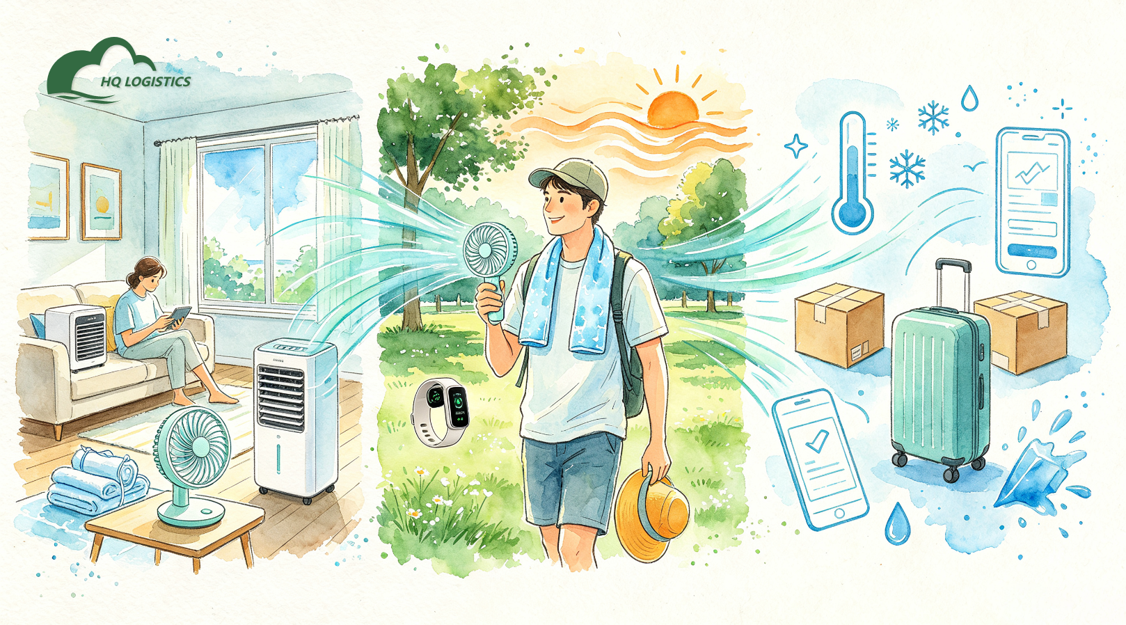 summer dropshipping products, cooling gadgets Shopify, trending summer products, EU ecommerce products, US summer products, Shopify winning products, dropshipping products with daily orders, seasonal ecommerce products, Shopify fulfillment, HQ LOGISTICS