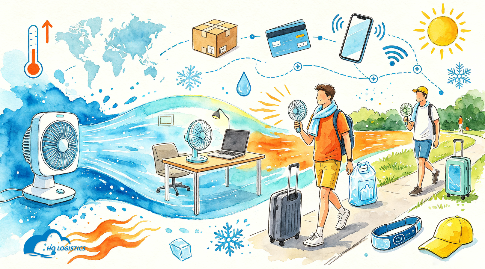 summer dropshipping products, cooling gadgets Shopify, trending summer products, EU ecommerce products, US summer products, Shopify winning products, dropshipping products with daily orders, seasonal ecommerce products, Shopify fulfillment, HQ LOGISTICS