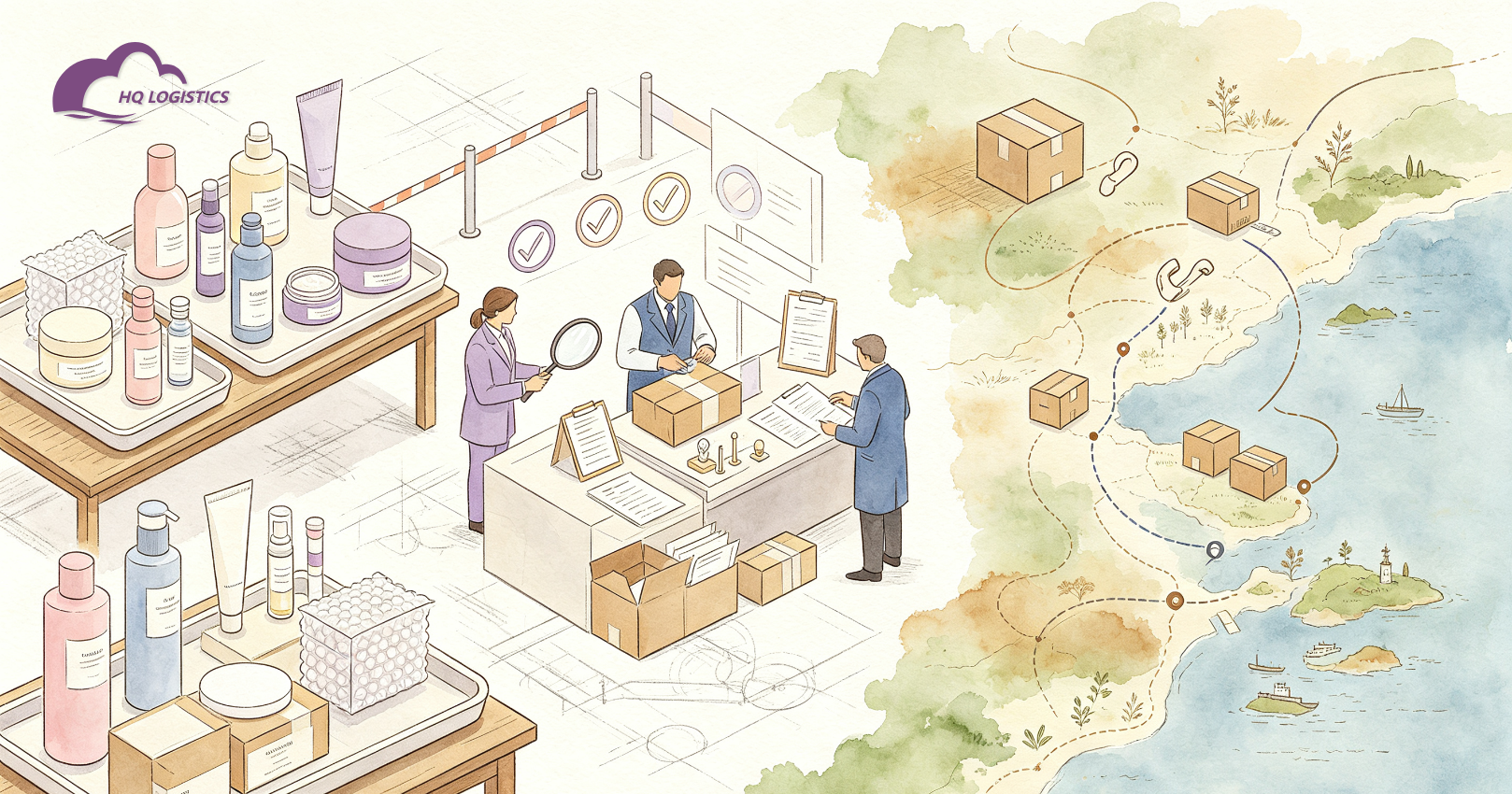 Customs Delays.png Shopify skincare fulfillment, skincare product shipping, beauty product fulfillment, international ecommerce shipping, sensitive goods shipping, Shopify logistics, cosmetics fulfillment, beauty brand supply chain, global fulfillment partner, HQ LOGISTICS
