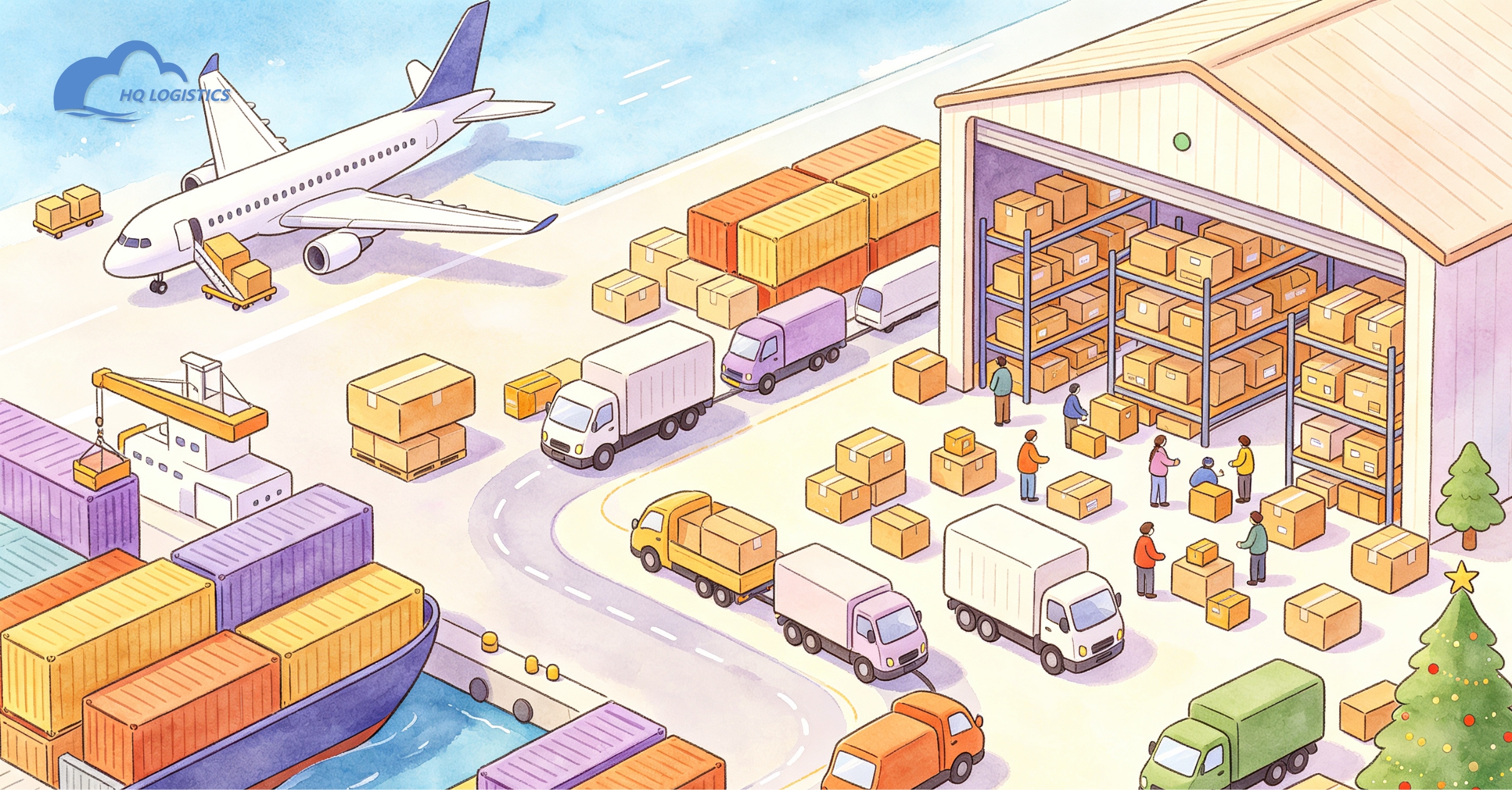 Why Timing Matters During Q4.jpg holiday inventory shipping, when to ship holiday inventory, Black Friday shipping guide, Christmas fulfillment, Shopify holiday logistics, Q4 fulfillment strategy, peak season shipping, Shopify 3PL, warehouse fulfillment, HQ LOGISTICS