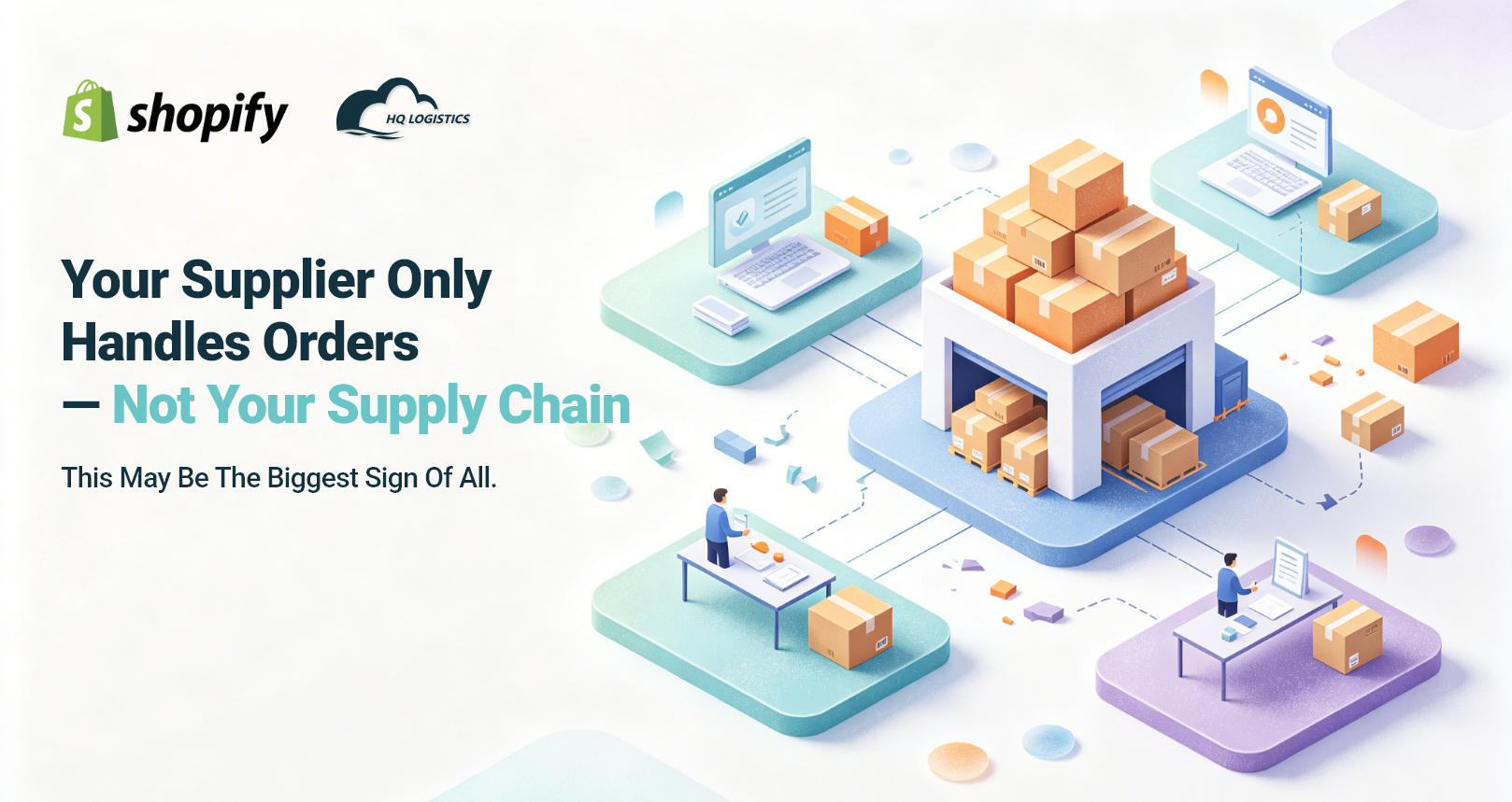 Your Supplier Only Handles Orders — Not Your Supply Chain.png rethink your supplier, ecommerce supplier, Shopify supplier, supplier for growing brands, change ecommerce supplier, switch supplier, dropshipping supplier, fulfillment supplier, reliable ecommerce supplier, multiple suppliers ecommerce, supplier management, Shopify fulfillment, ecommerce fulfillment, supplier problems, scaling ecommerce business, Q4 supplier, overseas warehouse, China sourcing, custom packaging, More orders but more supplier problems? Learn 7 signs your ecommerce brand has outgrown its current supplier and how to build a more reliable sourcing, fulfillment, and shipping strategy.