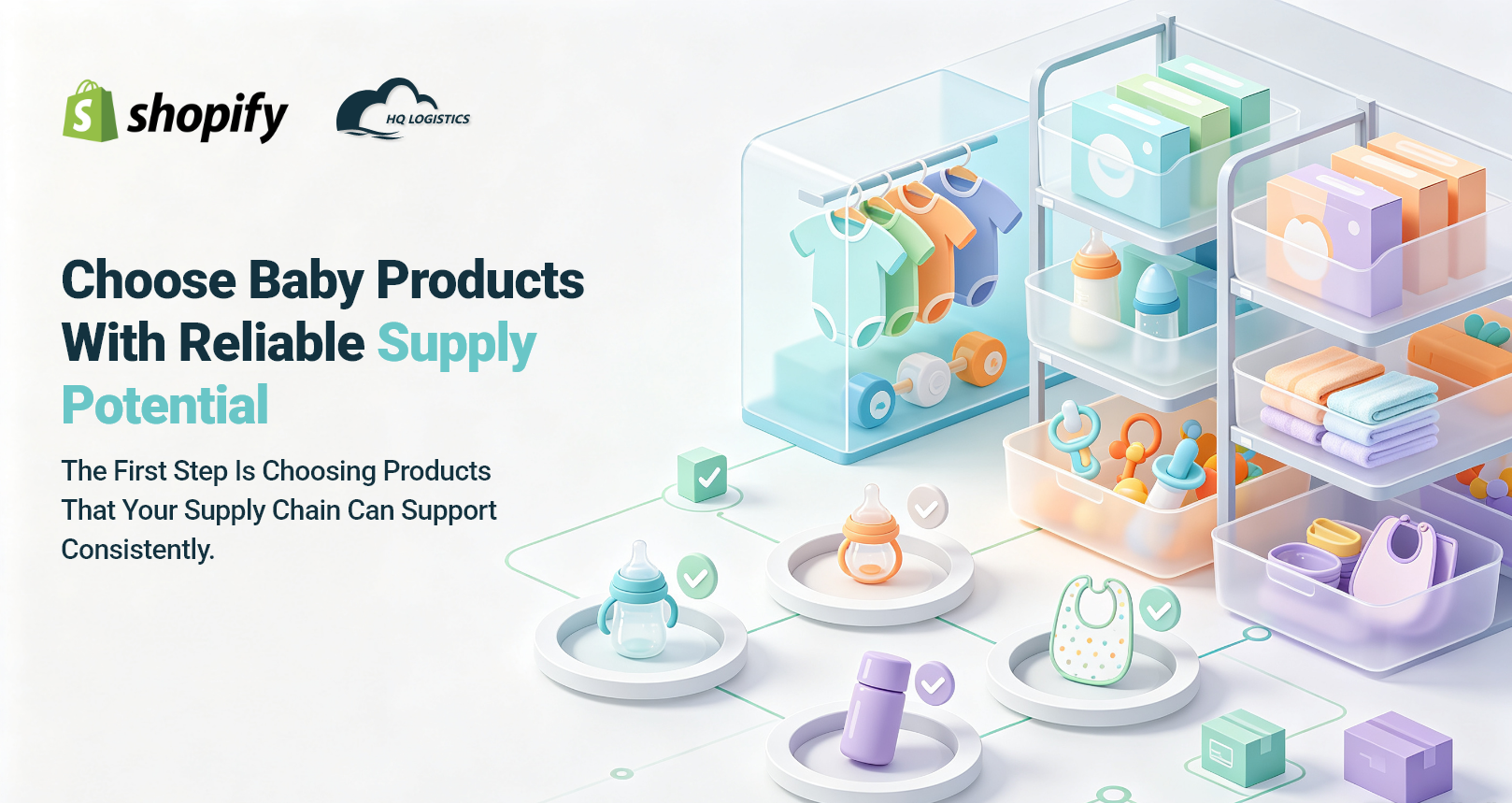 baby product sourcing, baby product supplier, baby products for ecommerce, baby product supply chain, baby product fulfillment, baby product sourcing guide, reliable baby product supplier, Shopify baby products, baby product quality control, baby product packaging, Learn 5 ways to build a more reliable supply chain for baby product brands, from sourcing and supplier management to quality control, packaging, inventory, and fulfillment.
